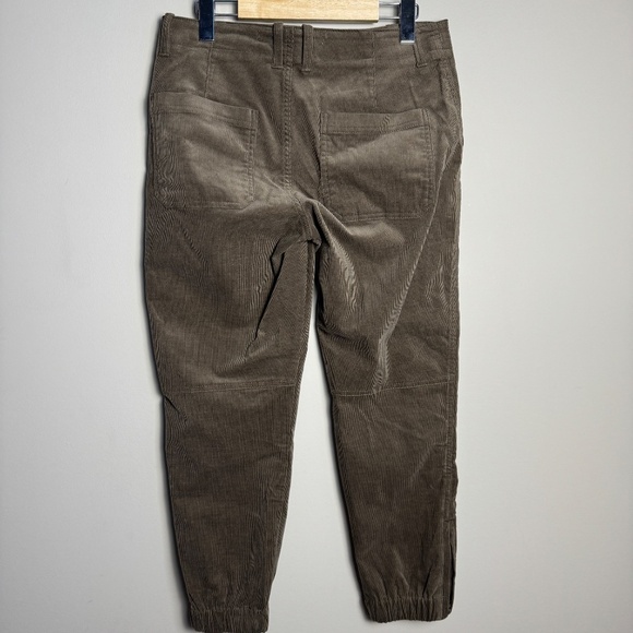 Banana Republic Petite Women's Corduroy Jogger Pants Tan/Brown 6P Ankle Zipper - Picture 5 of 14